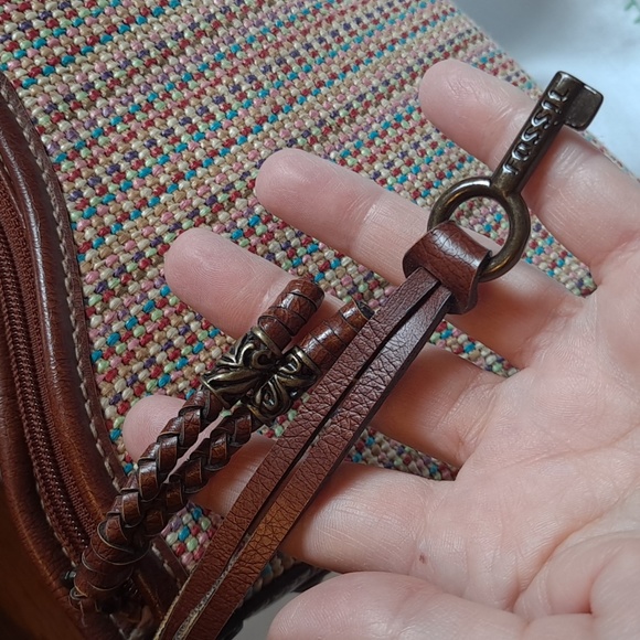 Fossil Multi Color Basket Weave Straw Purse - Picture 2 of 16